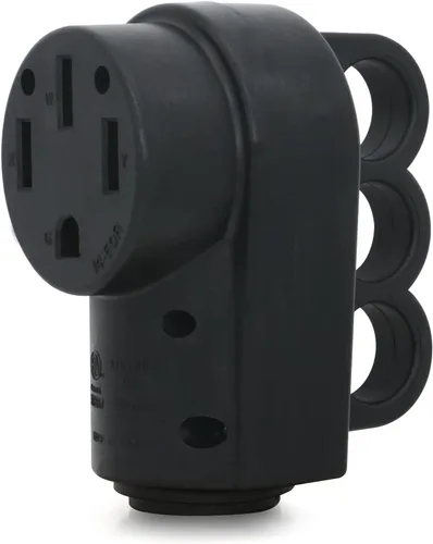 Veepeak Receptáculo RV Hembra de Repuesto de 50 Amperios NEMA 14-50R Resistente 125V/250V 4 Clavijas Conector de Alimentación Eléctrica Extremo de