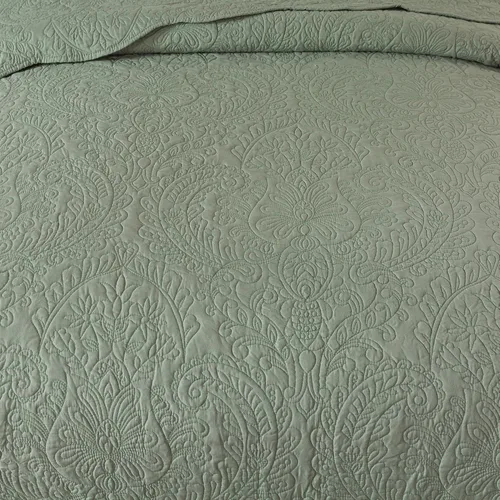 Miniatura 111 de HoneiLife - Juego de colcha de tamaño Queen, juego de ropa de cama de pana bordada de 3 piezas, colcha de lujo, ligera, cálida, para todas las Pana