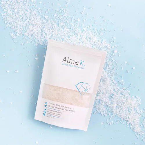 Miniatura 2 de Alma K Crystal Dead Sea - Sales de baño – Exfolia e hidrata suavemente – Té blanco y aroma Neroli – para baño remojo y relajante sal de baño de pies