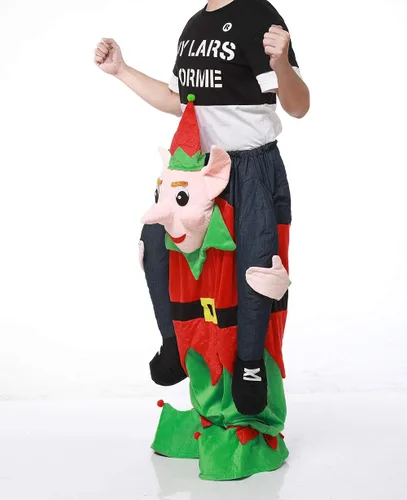 Miniatura 2 de Disfraz de elfo, divertido disfraz de Navidad, fácil de llevar y caminar, disfraces de Navidad para mujeres/hombres, disfraz unisex para adultos