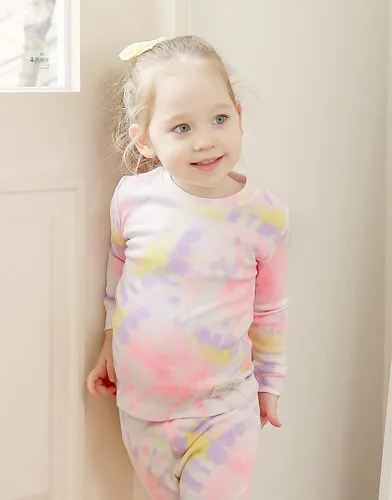 Miniatura 2 de VAENAIT BABY 12M-12 Toddler Kids Boys Girls 100 Cotton Marbling Sung Fit Sleepwear Pajamas 2pcs Pjs Set