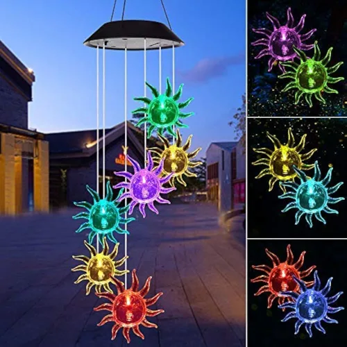 Miniatura 9 de Campanillas de viento solares de mariposas, nuevo regalo para todas las mamás/papás/mujeres/abuelas/hijas/tías/amigas/esposas y hermanas. Decoración