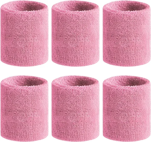 Miniatura 16 de BEACE Bandas para el sudor - Muñequeras deportivas para hombres y mujeres - Absorción de humedad, tela de rizo de algodón atlética para tenis