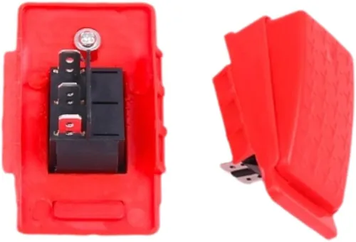 Miniatura 14 de 3 piezas Interruptor de engranajes de 31x25mm de 6 pines 6V/12V Interruptor de palanca de avance, parada, marcha atrás para juguetes eléctricos
