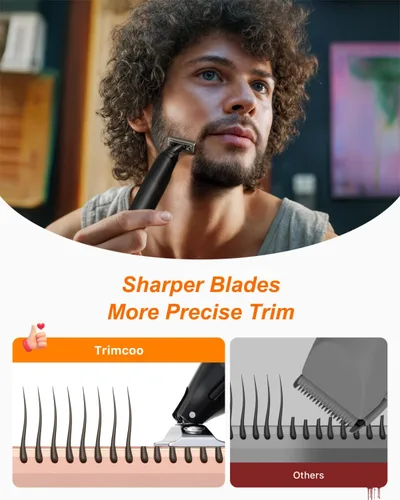 Miniatura 3 de [2026 - Recortadora de pelo para barba y cuerpo mejorada para hombres [todo en uno] Carga rápida USB-C, afeitadora eléctrica sin dolor para ingle