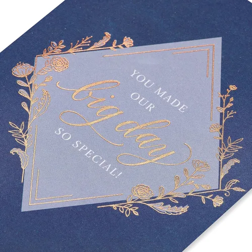 Miniatura 5 de American Greetings Tarjetas de agradecimiento de boda, mucho más maravillosas (8 unidades)