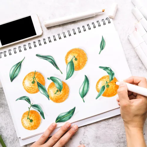 Miniatura 5 de Marti Vanci - Paquete de 2 cuadernos de bocetos de tapa dura de 8.5 x 11 pulgadas, bloc de dibujo con espiral, sin ácidos, para artistas, bocetos