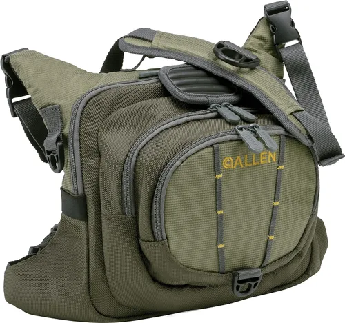 Allen Company Fall River Fly Fishing Chest Pack - Fits up to 6 Tackle/Fly Boxes and Other Accessories - Olive Verde oliva