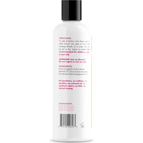 Miniatura 2 de Mielle Organics Aceite de menta y almendras – Aceite ligero para el cuero cabelludo seco para bloquear la humedad y ayudar a fomentar un cabello más