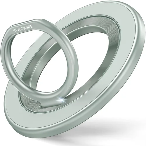 Miniatura 12 de SYNCWIRE Soporte de Anillo Magnético para Teléfono para MagSafe, Soporte de Agarre para Teléfono Celular con Rotación de 360°, Anillo para Dedo