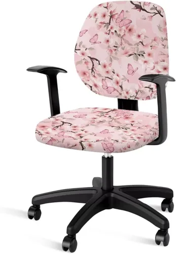 Miniatura 14 de Talayituse - Funda para silla de oficina o computadora con estampado de estrellas de playa, funda de asiento dividida elástica, extraíble y lavable