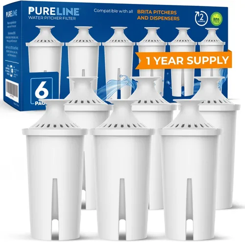 Pureline Repuesto para filtro Brita®, jarras y dispensadores, Classic 35557, OB03, Mavea® 107007, repuesto para jarras Brita® Grand, Lake, Capri,