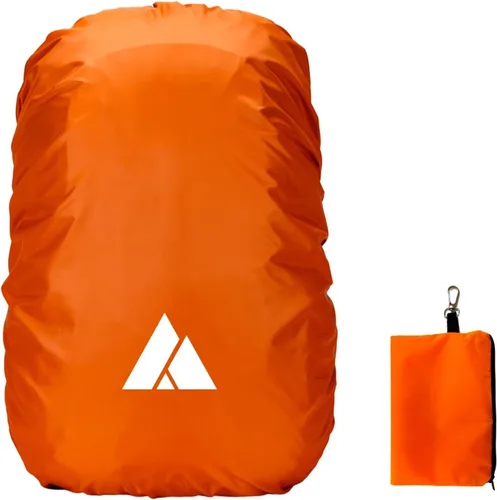 Miniatura 10 de Cubierta impermeable para mochila de lluvia (15-90L), cubierta de nylon resistente con sistema de cierre doble ajustable actualizado y bolsa de Azul