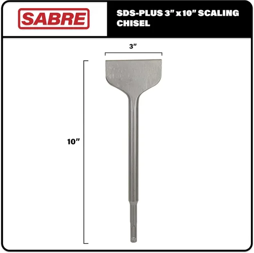 Miniatura 2 de SDS Plus - Broca de raspado Thinset de 3 x 10 pulgadas, cincel Thinset, broca de cincel SDS para taladros de martillo - Eliminación de azulejos
