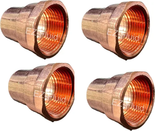 Miniatura 9 de EZ-FLUID Fontanería 1-1/4" C X FIP LF Adaptador hembra de cobre a presión, conexión de soldadura de sudor para residencial, comercial. (1 paquete)