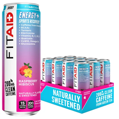 Miniatura 19 de Bebida FITAID ENERGY, 0.007 onzas de cafeína natural, keto, piña y mora, omega-3, 15 calorías, paleo, vegana y sin gluten, sin edulcorantes