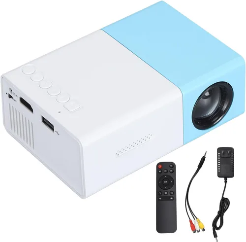Miniatura 7 de Mini proyector, proyector de película portátil Full HD de 1080P con múltiples puertos, defiende la fuerza visual débil de la luz, diseño compacto