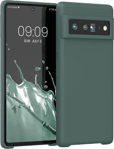 Miniatura 668 de kwmobile Funda Compatible con Google Pixel 6 Pro - Funda de teléfono de silicona TPU con acabado suave - Azul Arrecife