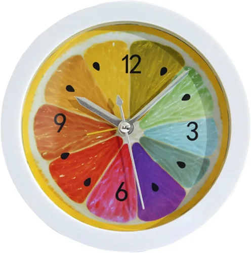 Miniatura 5 de Sherry Nightlight Despertador 4" Redondo Silencioso Despertador Mesita de noche Reloj de viaje sin tictac Beige