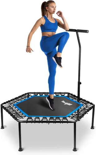 Yes4All Trampolín de rebote para adultos, 48 pulgadas, 350 libras, trampolín de ejercicio estable y silencioso para rebote, salto cardiovascular