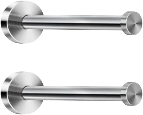 Miniatura 10 de Ganchos cortos de acero inoxidable cepillado para toallas de baño, gancho de montaje en pared súper resistente, apto para dormitorio, sala de estar