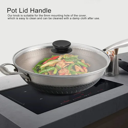 Miniatura 3 de 4 pomos de repuesto para tapa de olla, pomo superior universal para tapa de olla resistente al calor, asas de sujeción para sartenes y tapas