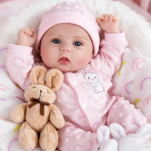 Miniatura 15 de Milidool Muñecas bebé realistas renacidas para niñas - Muñeca de recién nacida realista de 18 pulgadas, lindo regalo para niños de 3 años
