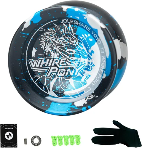 Miniatura 12 de LIXADA Yoyo Ball Aleación de aluminio con rodamientos sensibles y no respondentes+cuerda Yoyo+guante, juego de bolas de yoyo profesional portátil