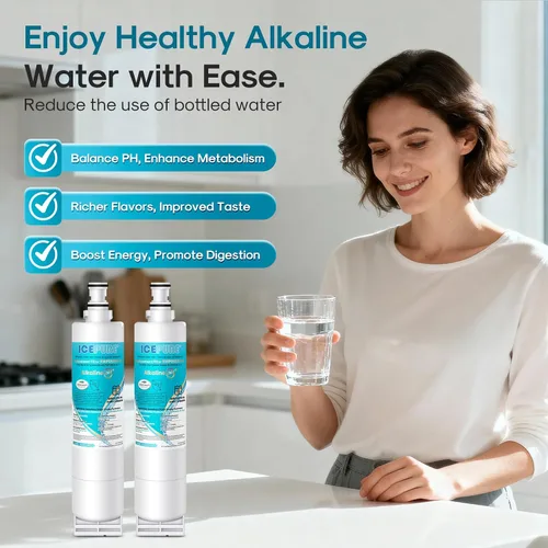 Miniatura 9 de ICEPURE Alkaline 4396508 Filtro de agua para refrigerador de reemplazo para EDR5RXD1, EveryDrop Filtro 5, Whirlpool 4396510, 4392857, 4396547, 9085