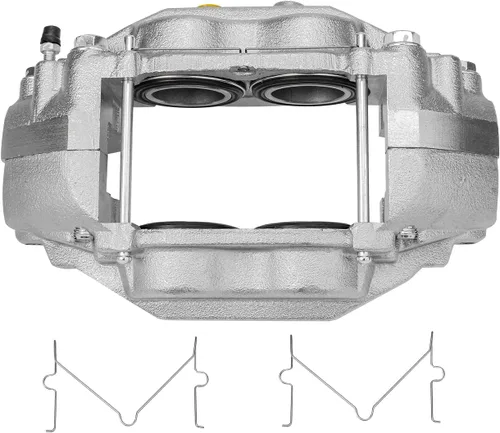 Miniatura 3 de Detroit Axle - Kit de frenos delanteros para Toyota 2007-2016 Tundra, 2008-2016 Sequoia, Pastillas de freno cerámicos para pinza de freno de disco