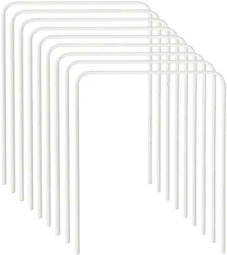 ApudArmis Juego de 9 cubos universales para croquet de tamaño estándar, juego de 9 cubos de flecha cuadrada blanca para 28 o 32 pulgadas de croquet