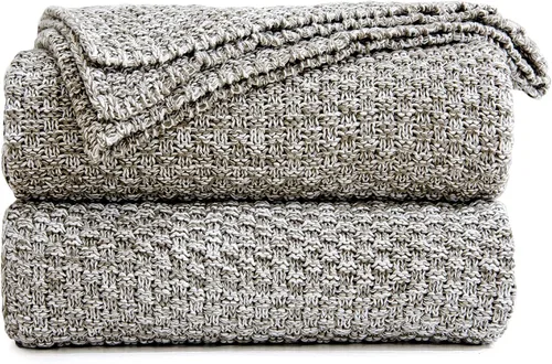Miniatura 16 de Longhui bedding - Manta de punto amarilla brillante para sofá, suave, acogedora, lavable a máquina, 100% algodón, manta de punto para sofá, pesada