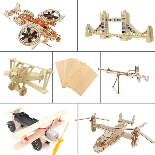 Miniatura 7 de Piezas de madera sin terminar, hojas de tilo para manualidades, perfectas para proyectos de bricolaje, pintura, dibujo, grabado de madera láser