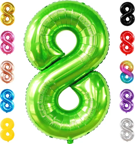 Miniatura 119 de Globo gigante plateado del número 0 de 40 pulgadas – Globo Mylar del número 0 Globo plateado 0 para decoraciones de fiesta Globo plateado