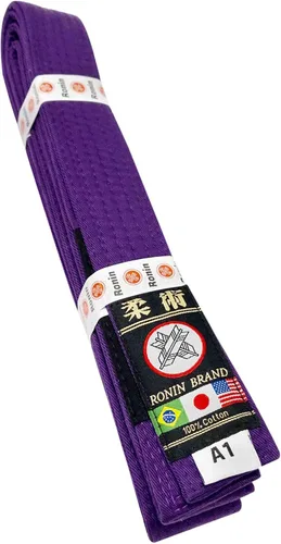 Miniatura 4 de Ronin BJJ Gi Belt - Cinturón brasileño Jiu Jitsu - Tela de polialgodón