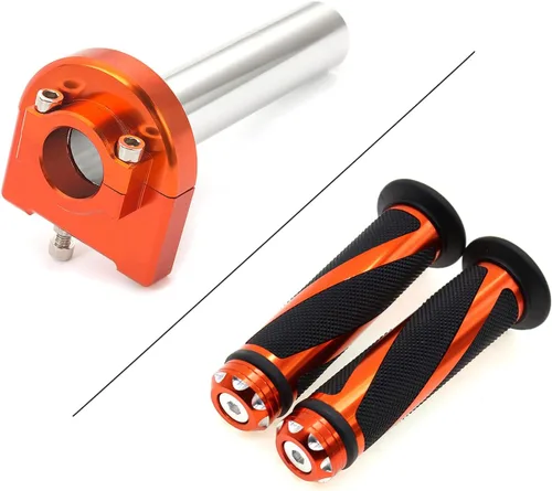 Miniatura 6 de Manillar de motocicleta de 7/8 pulgadas con tubo de acelerador de giro rápido CNC anodizado, control de palanca motorizado para la mayoría