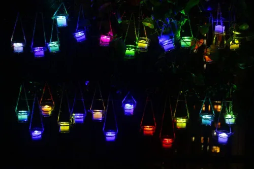 Miniatura 4 de Topstone Velas electrónicas LED sin llama que cambian de color con control remoto, 7 colores de rotación automática, funcionan con pilas, más de 400