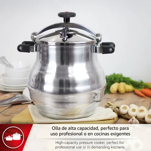 Miniatura 3 de Magefesa Alustar - Olla a presión de aluminio de 23.2 cuartos de galón, construcción extragruesa, base de termodifusión, 3 sistemas de seguridad