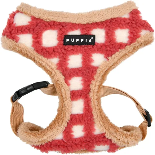 Puppia Stefan - Arnés para perro sobre la cabeza cálido de invierno, con patrón de gofre, ajustable en el pecho para perros pequeños y medianos,