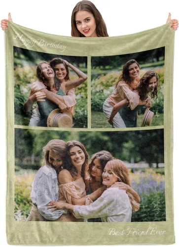 Miniatura 26 de Manta personalizada con imagen, mantas personalizadas para adultos y niños, manta de fotos personalizable, mantas personalizadas como regalo para 5