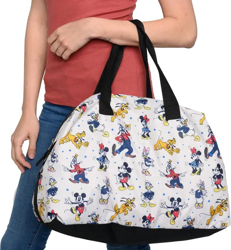 Miniatura 6 de Disney Bolsa de lona de Mickey Mouse Friends con estampado de fin de semana, Blanco sucio