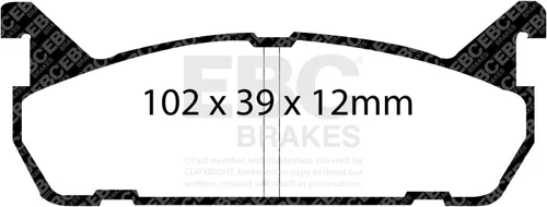 Miniatura 2 de EBC Brakes DP2828 Greenstuff 2000 Series - Pastilla de freno deportiva