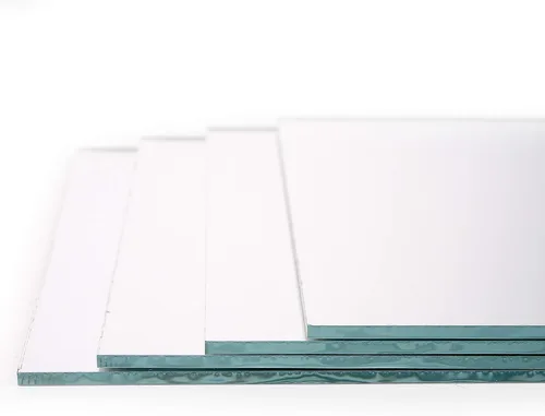 Miniatura 3 de Paquete de 50 azulejos cuadrados de espejo de vidrio, cuadrados pequeños de vidrio decorativos de 4 x 4 pulgadas, a granel para centros de mesa