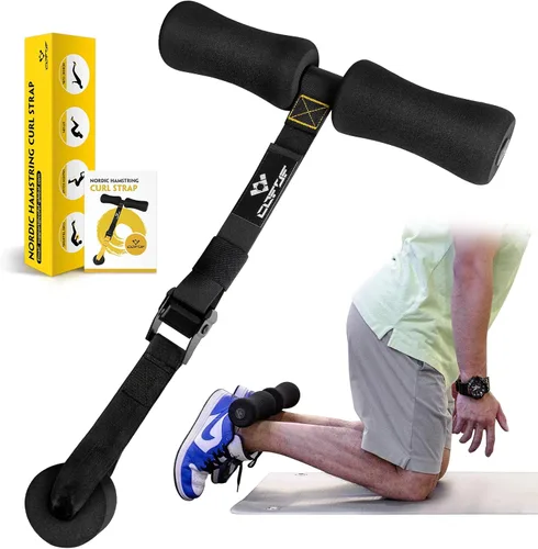 Correa Nórdica para Curl de Isquiotibiales, Correa de Curl Nórdico Soporta 420 Libras Excelente para Curls de Isquiotibiales, Abdominales,
