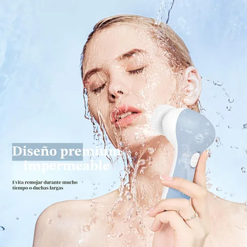 Miniatura 5 de COSLUS Cepillo de Limpieza Facial de Silicona: Dispositivo de Masaje Exfoliante Eléctrico 2 en 1 FBS-D, a prueba de agua, limpieza profunda