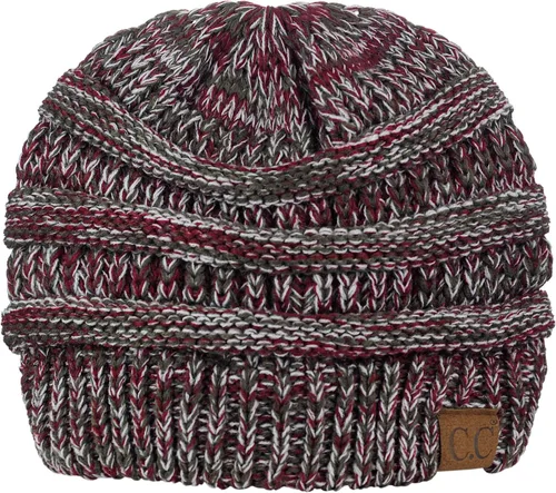 Miniatura 616 de C.C Trendy Warm Chunky Soft Stretch Cable Knit Beanie