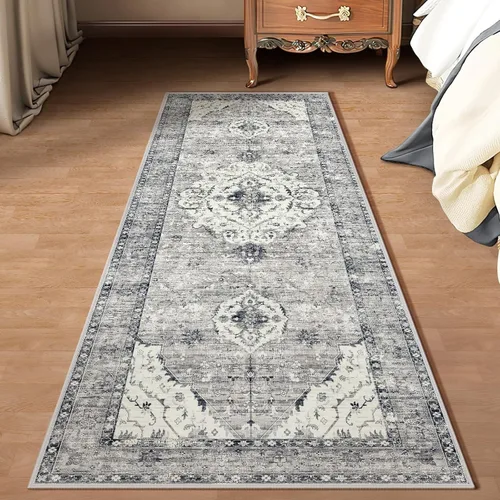 Miniatura 37 de Alfombras de área de 5 x 8 pies para dormitorio, alfombra lavable de 5 x 8, alfombra vintage grande, antideslizante, alfombra bohemia para sala