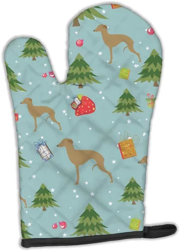 Miniatura 96 de Caroline's Treasures BB4872OVMT - Guante de horno de Navidad Affenpinscher resistente al calor, grueso para sartenes calientes y horno, manopla