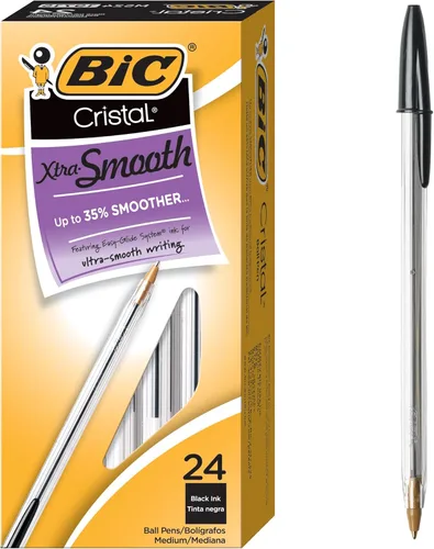 Miniatura 8 de BIC Cristal Xtra Bold Bolígrafos de punta extra gruesa (1.6mm), tinta azul, paquete de 24 unidades, bolígrafos perfectos para líneas vívidas y Azul