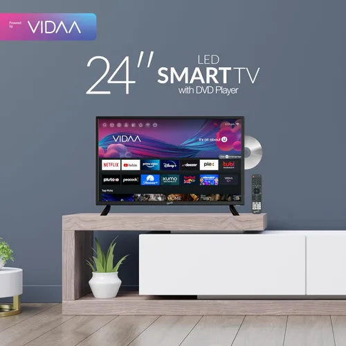 Miniatura 3 de Supersonic SC-2426SDVD 24 pulgadas LED Smart HDTV con reproductor de DVD, sistema ATSC y NTSC, 3X HDMI, 1080p, WiFi, USB, OSD multiidioma